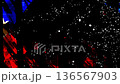 藝術雜訊背景、筆觸紋理和粒子顏色變化動畫 136567903