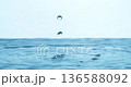 Water Drops close-up of water falls in a super slow motion. Shot on super slow motion camera 1600 fps. 136588092