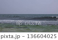 coastal ocean rocks with a big wave 136604025