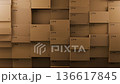 Endless Seamless Loop 3d Animation of Cardboard Boxes Wall Logistics Background 136617845