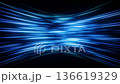 高速で移動する青い光の背景。ループ素材 136619329