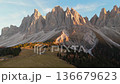 Seceda Mountain In Puez Odle Nature Park in Val Gardena. Dolomites, Italy 136679623