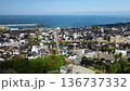 Aerial view of the tranquil port town of Himi and Toyama Bay in Toyama Prefecture 136737332