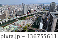 大阪中之島の秋の風景　チルトダウン 136755611