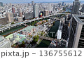 大阪中之島の秋の風景　チルトアップ 136755612