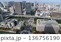 大阪の御堂筋と中之島の風景 (大阪府大阪市北区) 右パン 136756190