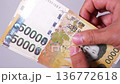Video featuring Korean banknotes and coins 136772618