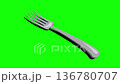 Isometric fork animation. Shiny fork. Isometric cutlery. Isometric tableware. 4K video animated in isometric style 136780707