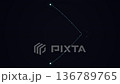 binary star system orbiting in space 136789765