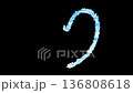 heart ハート青　ループ　love 136808618