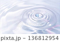 抽象流體力學慢動作鏡頭，展現水滴反射出類似鉻金屬的液態金屬光澤。 136812954