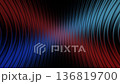 Colorful waves move in a pattern with blue and red shades creating a striking visual effect in this animation 136819700