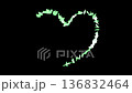 heart ハート緑　少ないバージョン 136832464