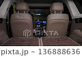 The interior of a VIP car with a fold-down and rear seats.  136888636