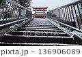 Visiting Inari Shrine on a cloudy, snowy day 136906089