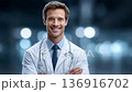 Professional image of a confident, smiling doctor 136916702
