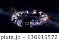 異次元に漂う星の渦  夢見る宇宙構造 136919572