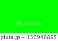 Cartoon simple icon of lightning or thunderstorm blinking on green screen, chroma key. motion graphics weather icon. Super high resolution. High quality 4k footage 136946895