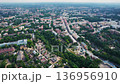 Aerial View of a Historic European City 136956910
