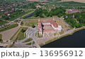 Mir Castle in Belarus, Aerial Drone View 136956912