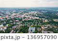 Aerial View of a Green European Cityscape 136957090