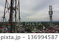 signal transmitter tower during the day 136994587