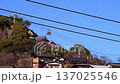 春日陽光與纜車：纜車緩緩上升，以千光寺山的鬱鬱蔥蔥景色為背景。 137025546