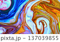 Abstract Fluid Dynamics of Shifting Ink and Vivid Color Swirls 137039855