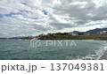 Beautiful seascape view to the modern buildings.Holiday background 137049381