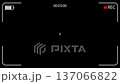 Video recording camera screen with black background. 4K video 137066822