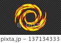 回転する火のスパイラル 137134333