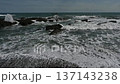 Rough waves crashing on Kamiiso Beach on Oarai Coast 137143238