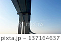 Low-Angle View of the Massive Piers and Underside Structure of Incheon Bridge 137164637