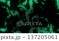 Bright Green Slowly Moving Neon Dots Background in Seamless Loop Animation 137205061