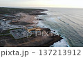 calm marine landscape during golden hour featuring distant headlands and peaceful surroundings 137213912