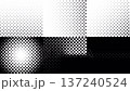 ハーフトーンのシンプルなトランジション6パターンセット_透過背景 137240524