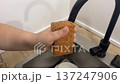 Cellulose Sponge for washing dishes contracting and expanding, hissing 137247906
