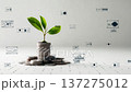 Sustainable finance concept symbolizing sustainable investment and green growth 137275012