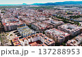 Aerial view of spanish town of Gandia 137288953