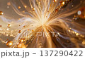 Seamless Loop - Golden Photon Burst and Floating Particles (Vertical) 137290422