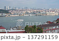 Sunny urban landscape with views of Istanbul city and Golden Horn Bay 137291159
