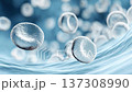 seamless looped White blood cells flowing inside a vein, delivering oxygen through the circulatory system, a close-up microscopic view for medicine and scientific healthcare research 137308990