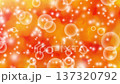 Fancy video with fluffy circles and sparkles flying up/Orange 137320792