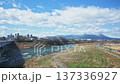 View of the Tone River and Mount Haruna in winter from Maebashi City Chuo Bridge 137336927
