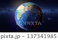 Planet Earth from Space with Starry Milky Way Background 137341985