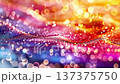 Cosmic Abstract Background with Shimmering Glitter Swirls 137375750