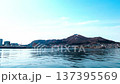 Hakodate Port and Mt. Hakodate in early spring 137395569