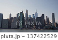 Urban Dawn Reflections, Modern Cityscape At Sunrise, Sunrise Over City With River And Glass 137422529