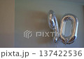 Reflective Metallic Wall Decoration For Elegant Milestone Anniversary Celebration With Subdued 137422536