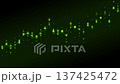 Abstract green neon growing financial graph chart motion background 137425472